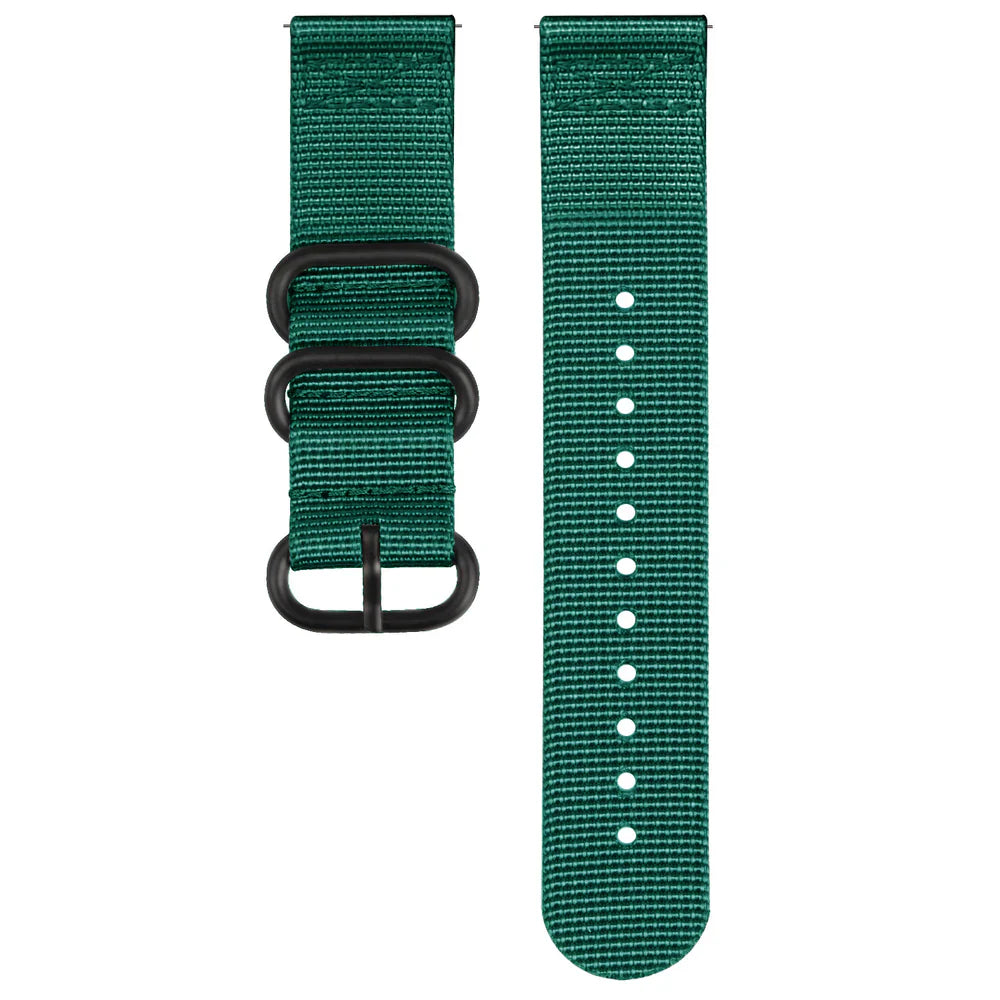 Bracelet nylon avec boucle Withings ScanWatch Nova (vert foncé)