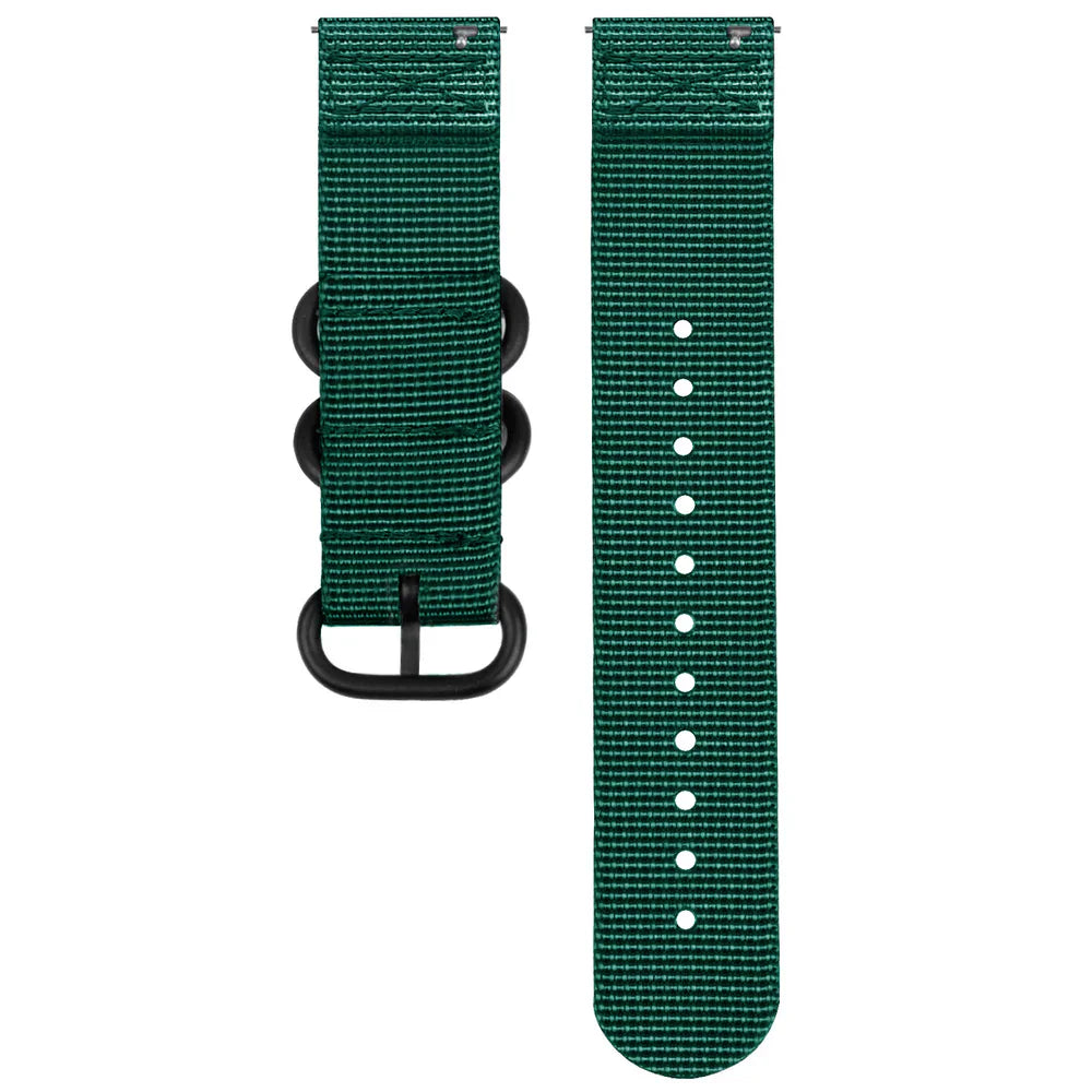Bracelet nylon avec boucle Amazfit Bip 3 (Pro) (vert foncé)