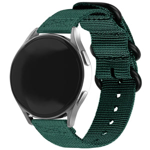 Bracelet nylon avec boucle Withings Steel HR Sport (vert foncé)