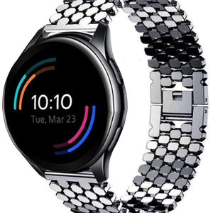 oneplus-watch-stalen-vis-band-zwart