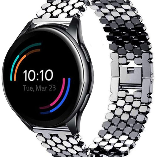 oneplus-watch-stalen-vis-band-zwart