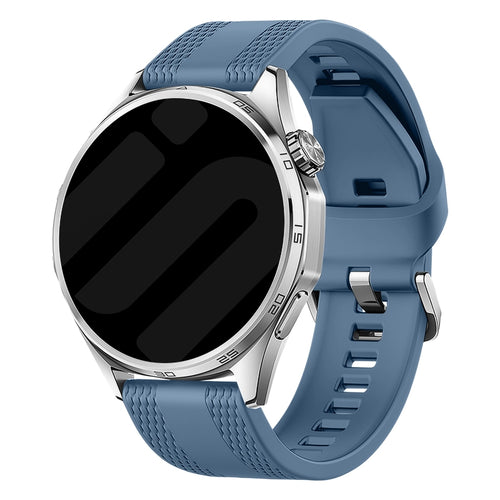 OnePlus Watch Lite One Push Silicone Strap (Grey-Blue)