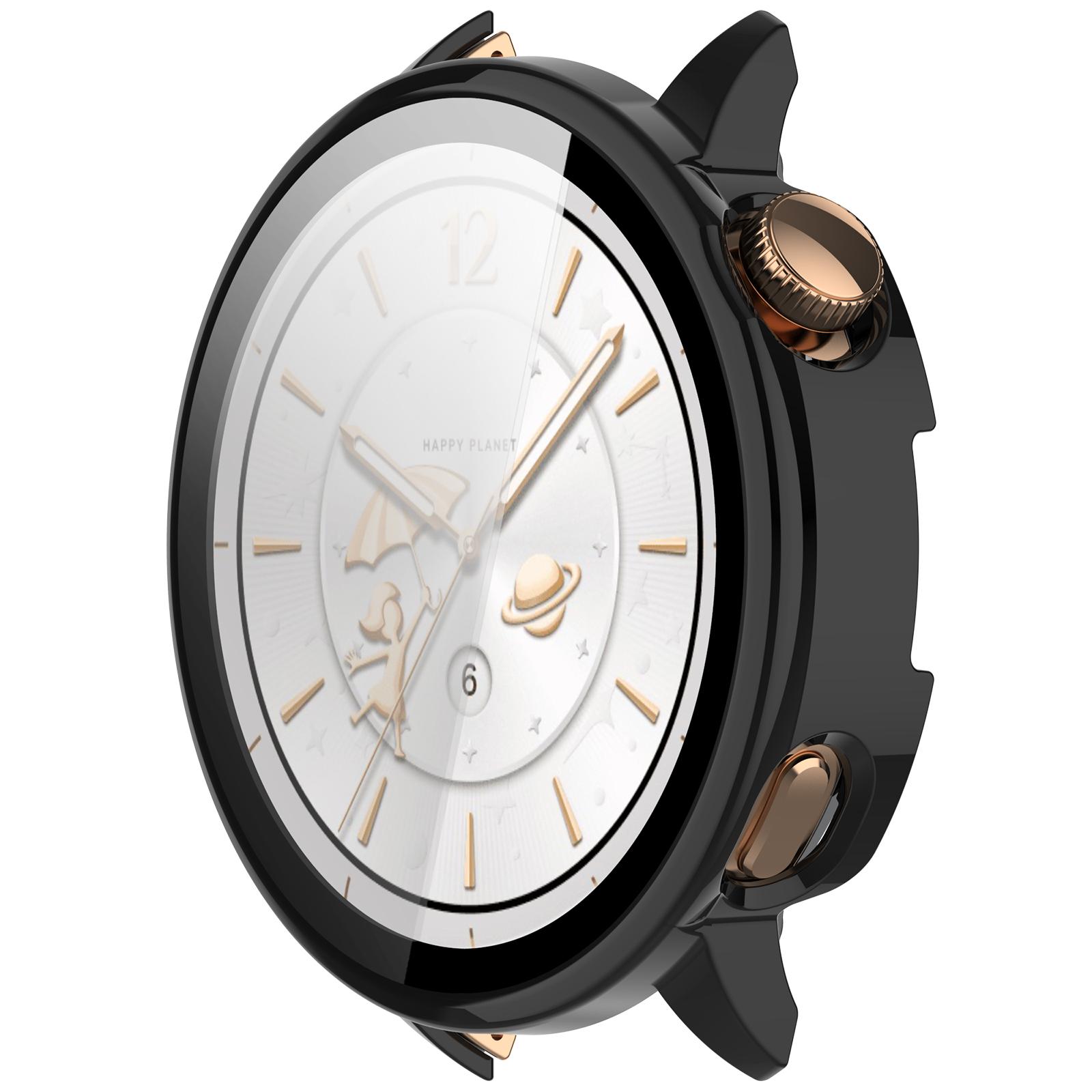 Coque rigide avec verre OnePlus Watch 3 - 43mm (noir)