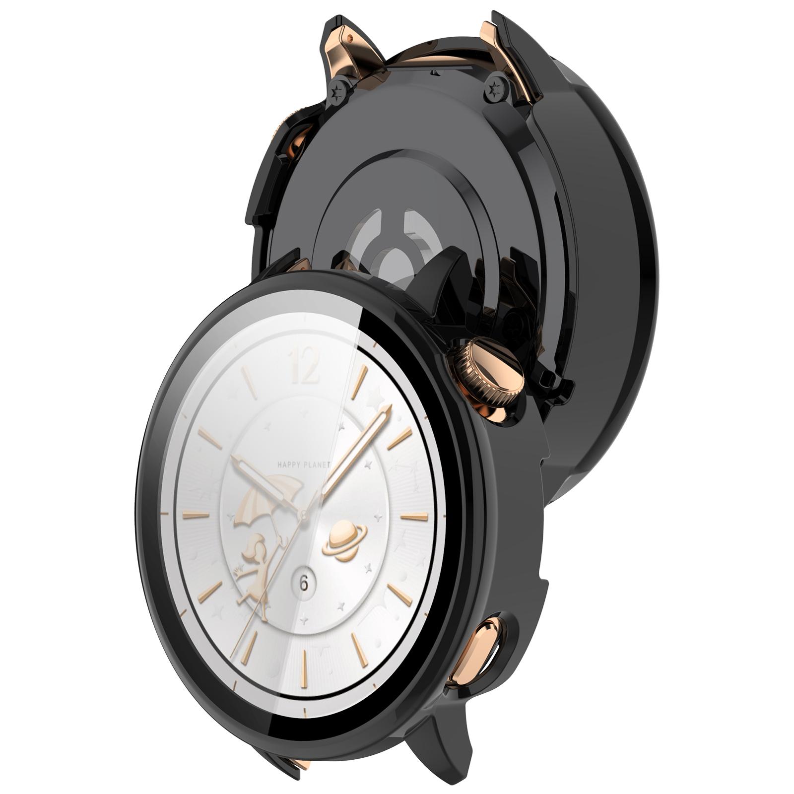 Coque rigide avec verre OnePlus Watch 3 - 43mm (noir)