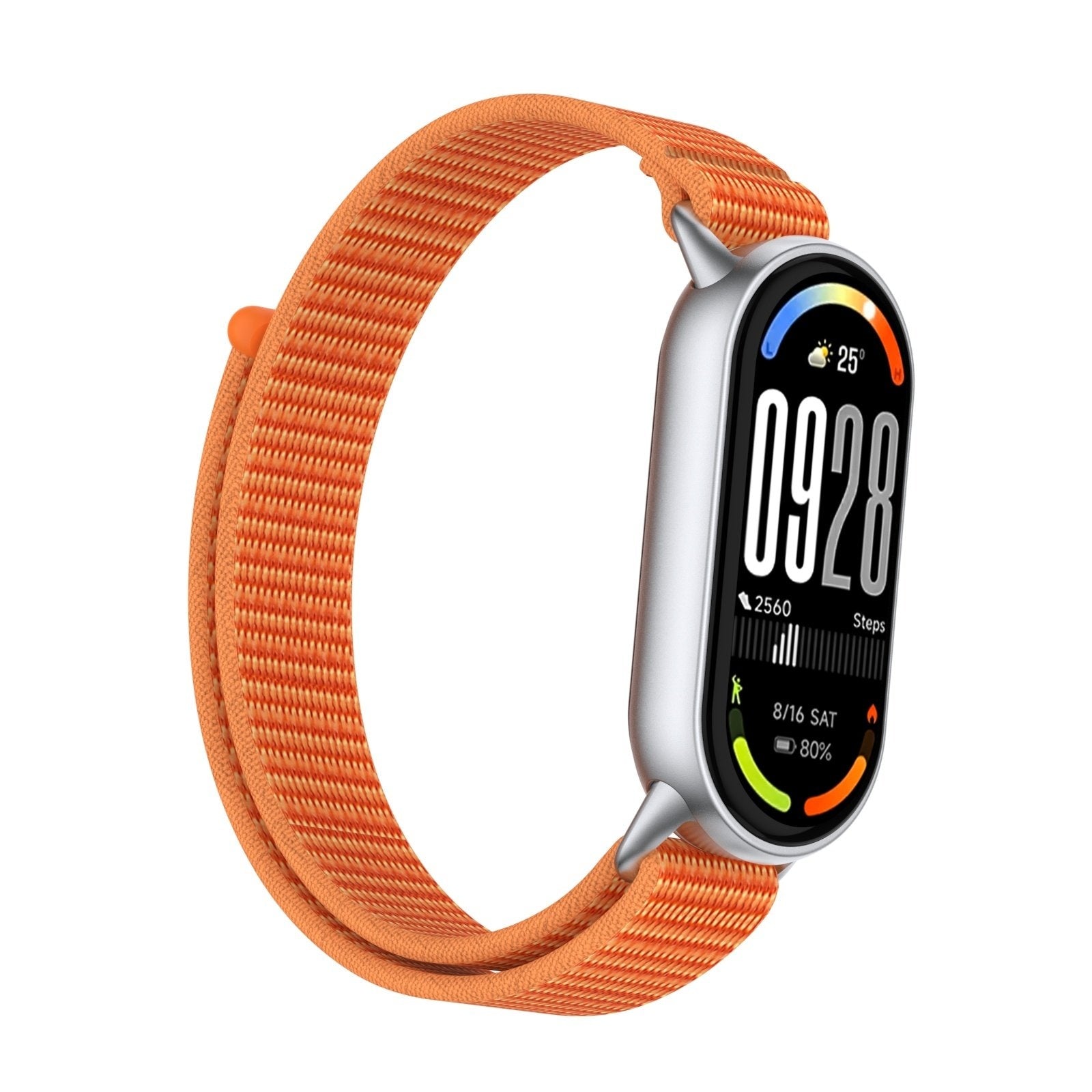 Bracelet nylon moderne Xiaomi Smart Band 10 (orange)