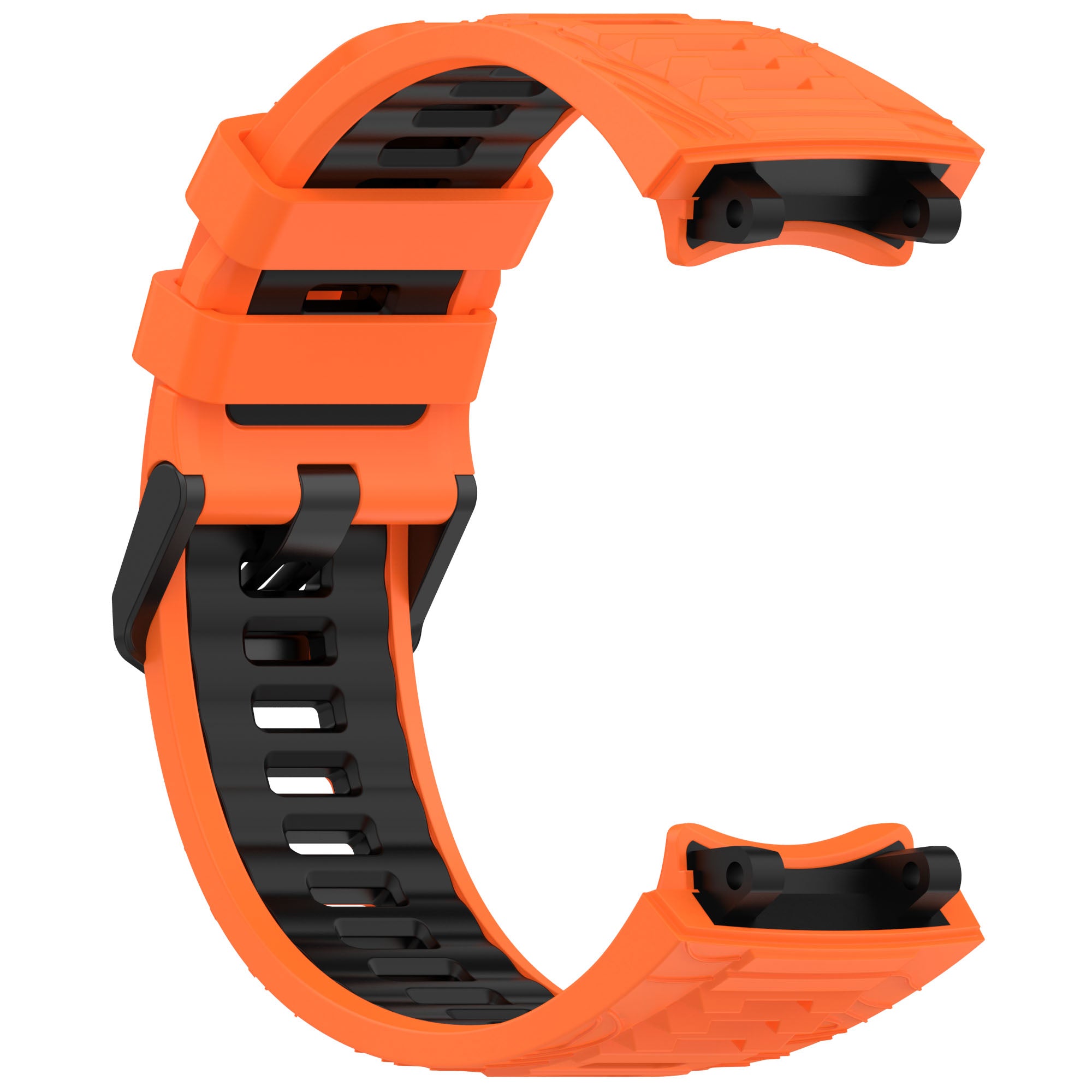 Bracelet silicone sport Amazfit T-Rex 3 (orange/noir)