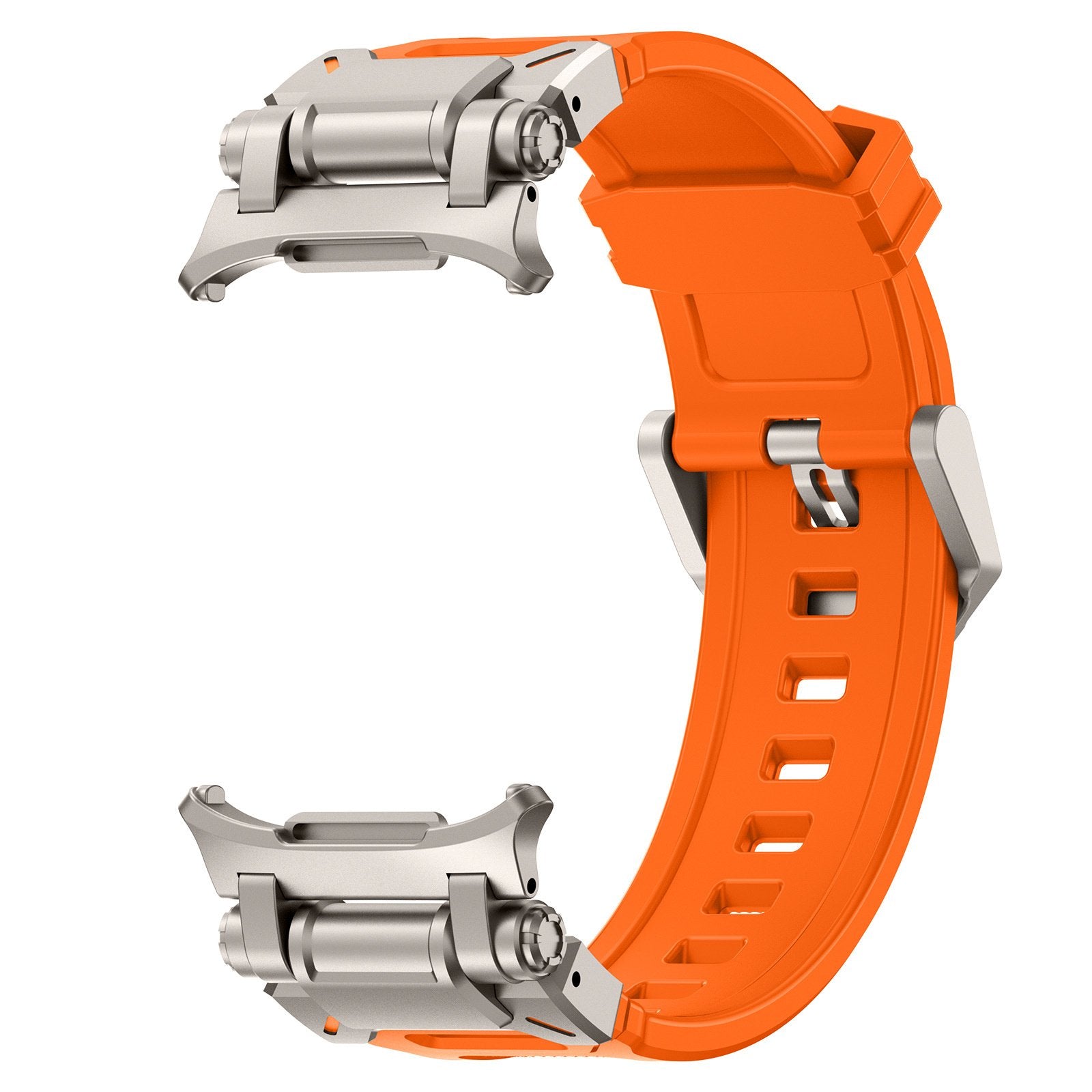 Samsung Galaxy Watch Ultra 'Explorer' TPU Strap (Orange with Titanium)