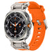 Bracelet TPU 'Explorer' Samsung Galaxy Watch Ultra (orange avec titane)