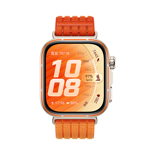 Huawei Watch Fit 3 Ultra Thin Nylon Strap (Orange)