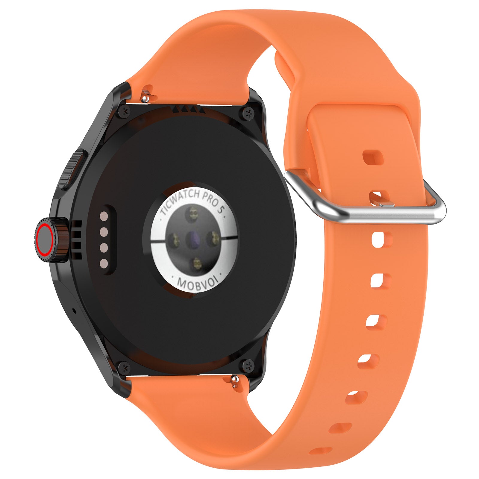 Coros Apex 4 - 46mm Silicone Buckle Strap (Orange)