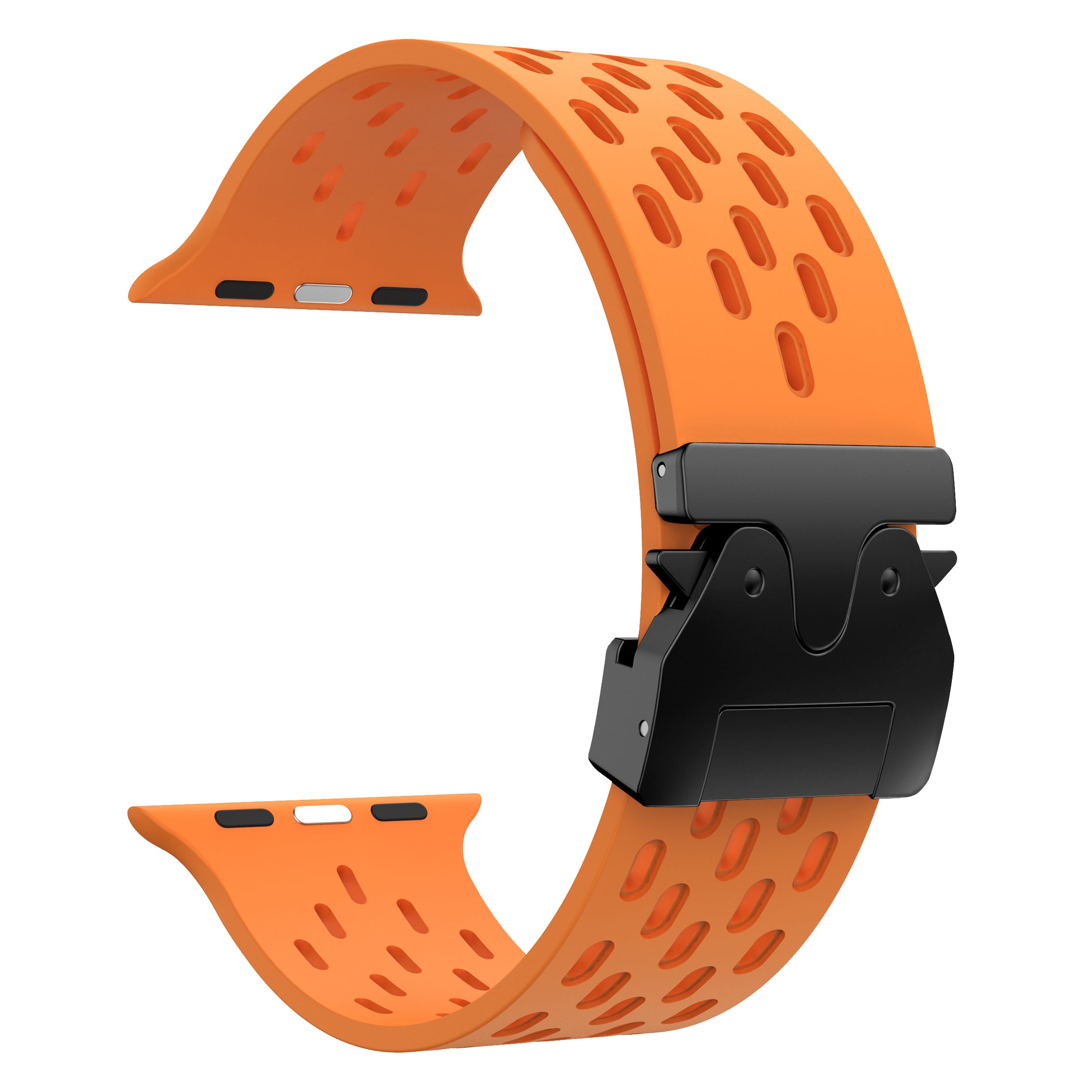 Bracelet silicone air avec P-buckle pour Apple Watch (orange)