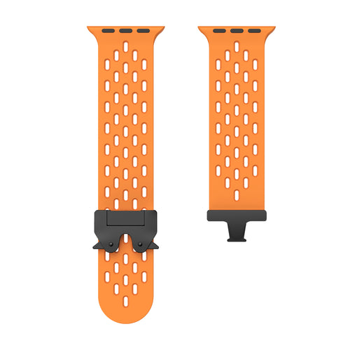 Bracelet silicone air avec P-buckle pour Apple Watch (orange)