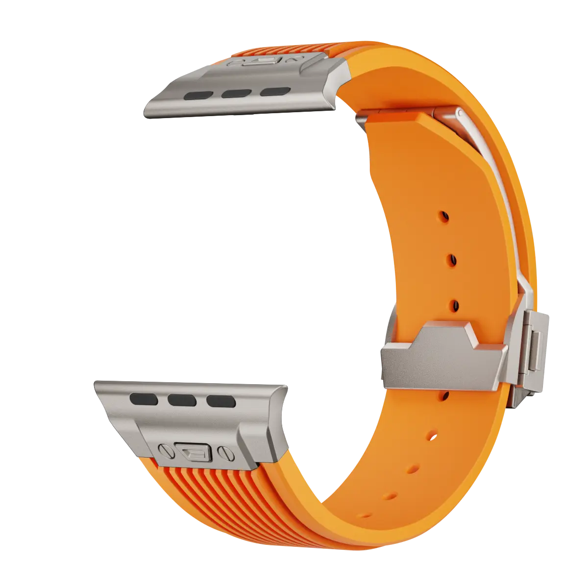 Liquid Elastic Silicone Strap, orange