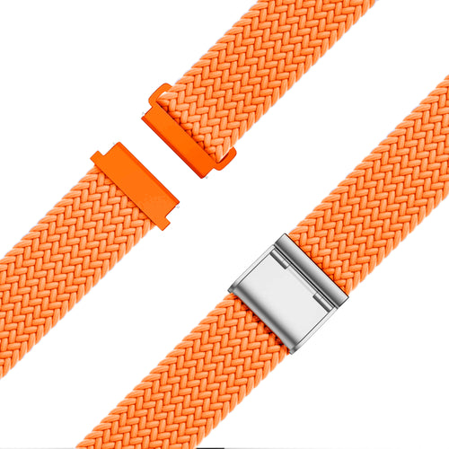Bandz Garmin Forerunner 265 Woven Nylon Strap (Orange)