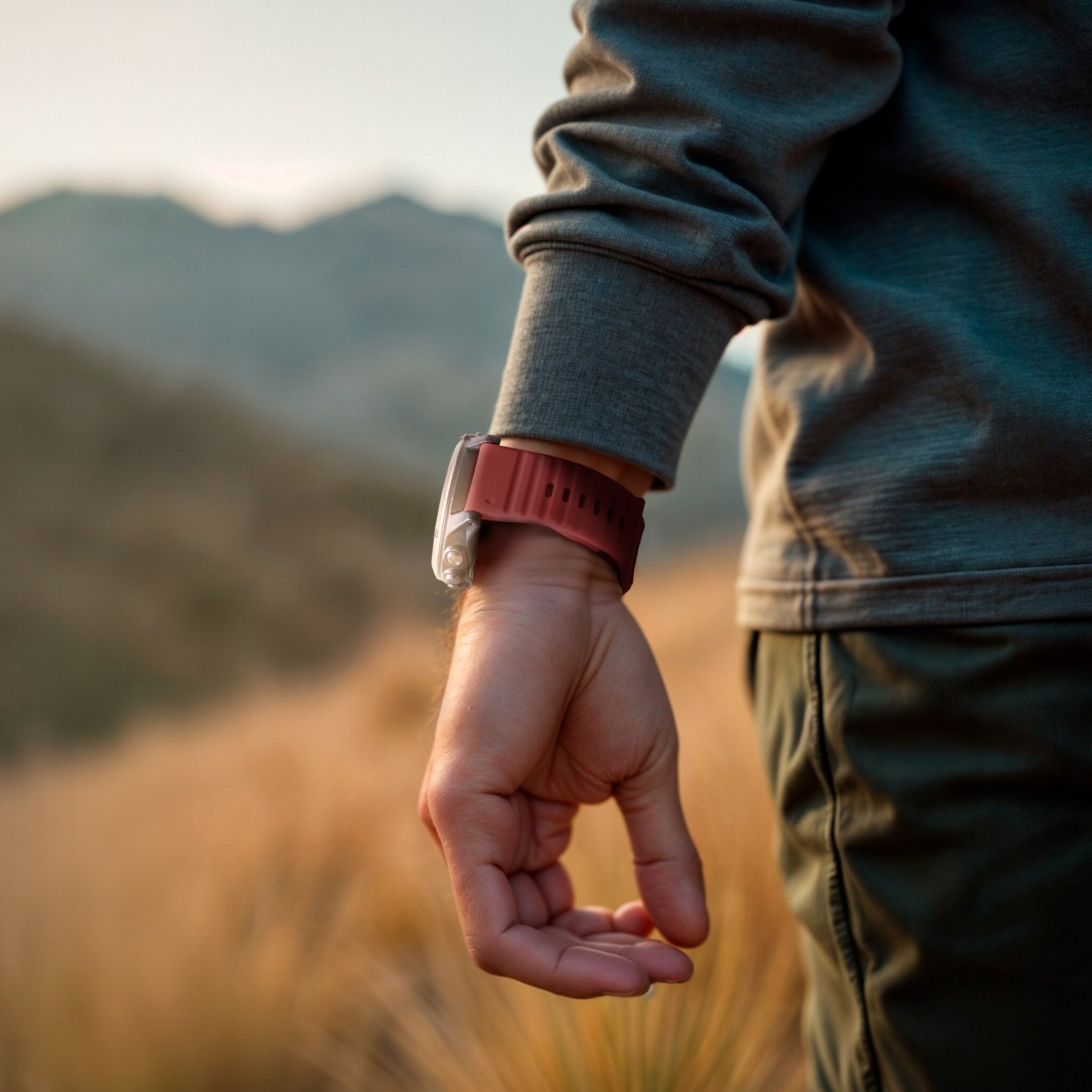 Garmin Descent MK3i - 51mm Outdoor Silicone Strap (Red)