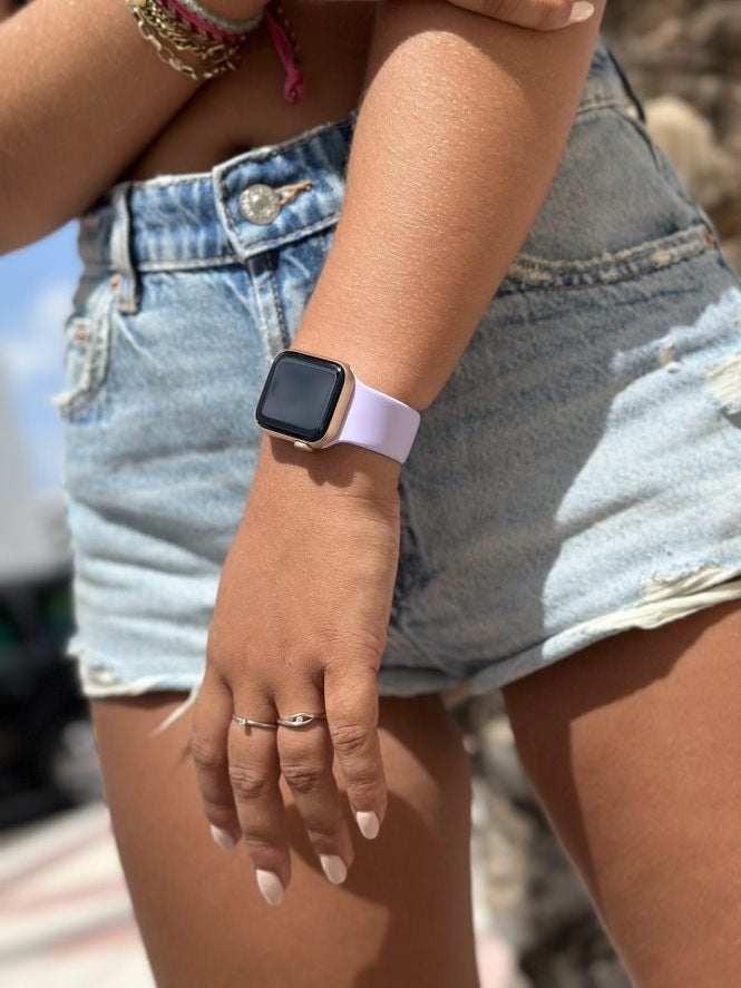 Bracelet silicone xoxo Wildhearts Apple Watch (lilas)
