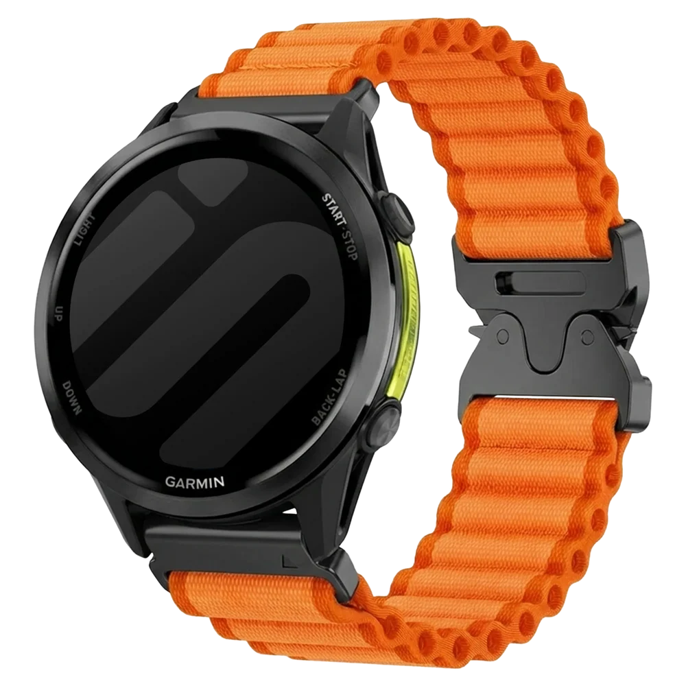 Bracelet nylon Outdoor avec boucle en P Garmin Enduro 4 (orange)