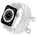 Bracelet en perles Apple Watch (blanc)
