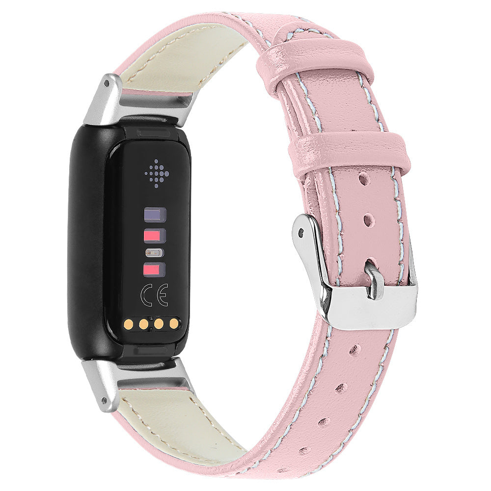 Fitbit Luxe Modern Leather Strap (Pink)