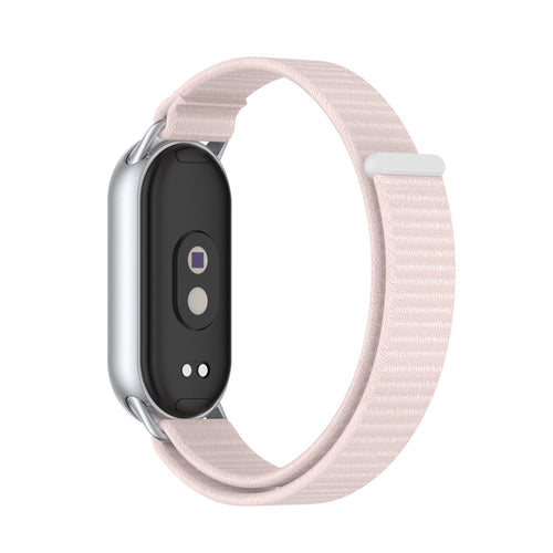 Bracelet nylon moderne Xiaomi Smart Band 8 (rose clair)