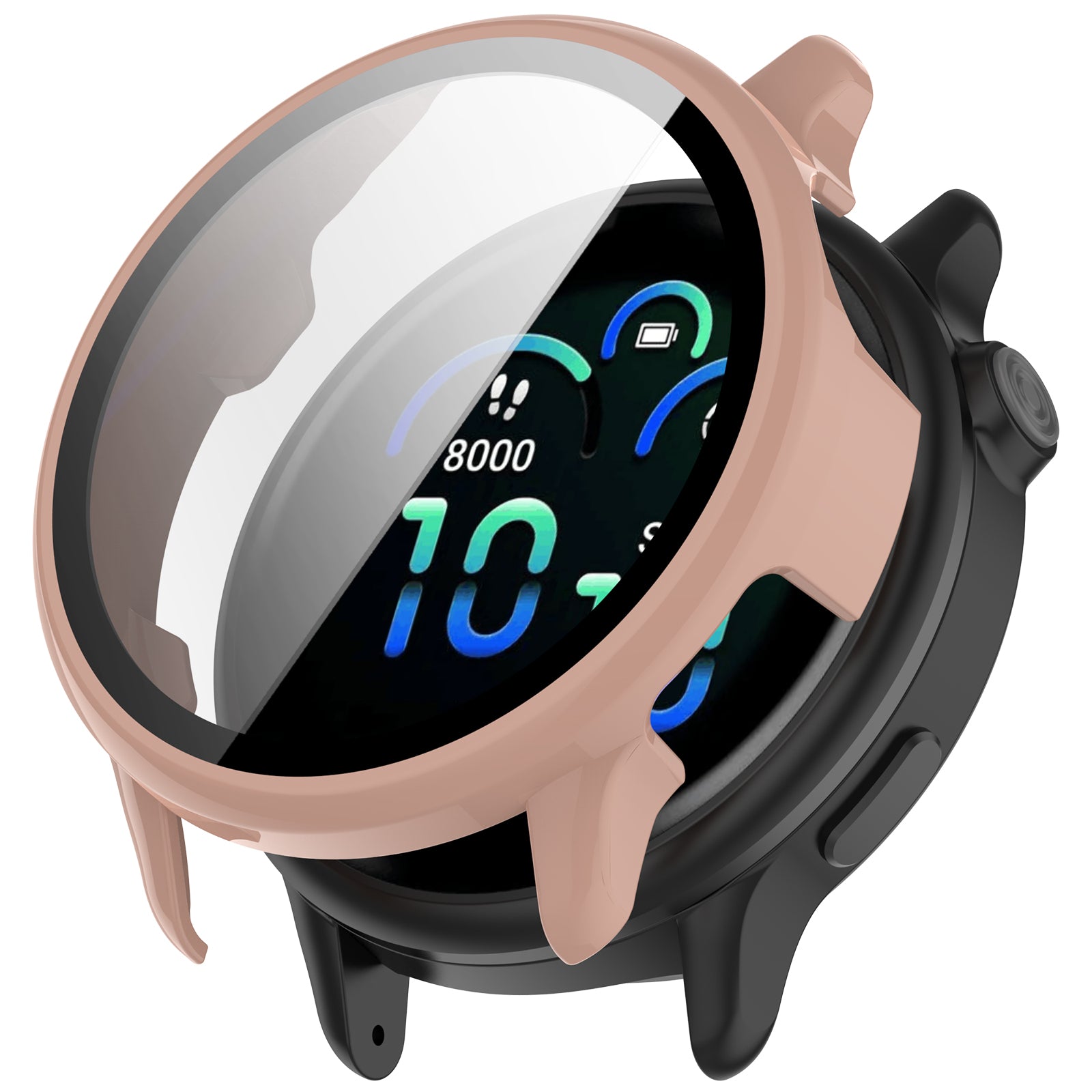 Coque rigide avec verre Garmin Vivoactive 6 (rose)