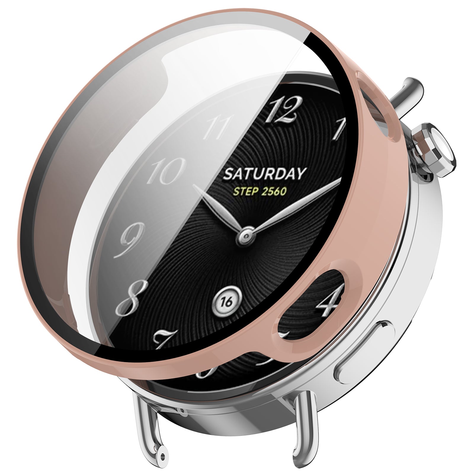 Coque PC avec verre Xiaomi Watch S4 - 41mm (rose)