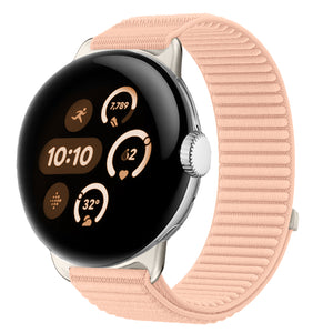 Bracelet nylon ondulé Google Pixel Watch 3 - 41mm (rose)