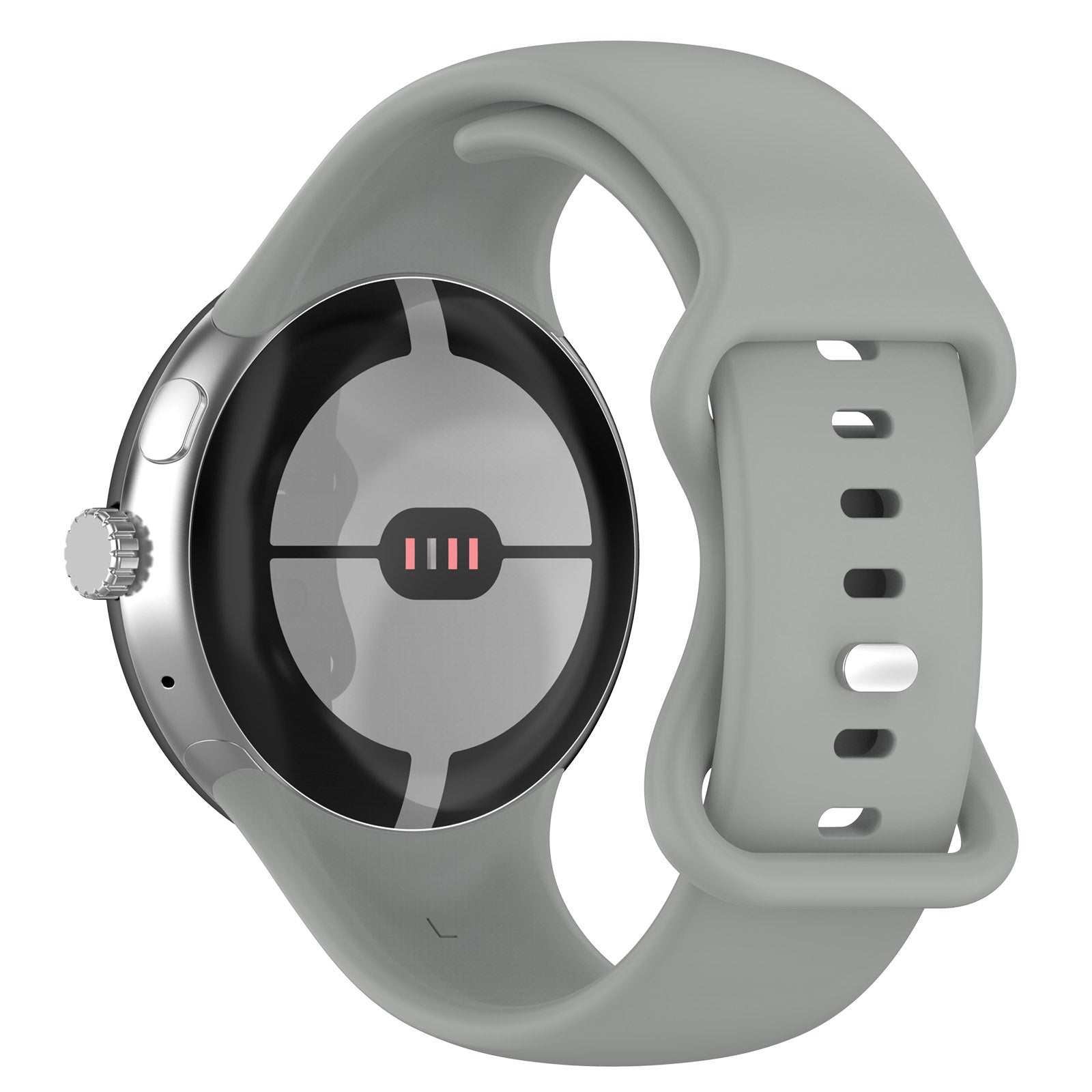 Google Pixel Watch 4 - 45mm Silicone Classic Strap (Grey)