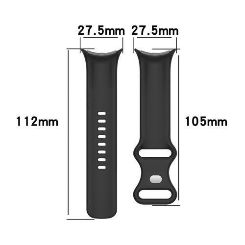 Google Pixel Watch 4 - 41mm Silicone Classic Strap (Black)