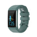 Polar A360/A370 Silicone Strap (Grey/Green)