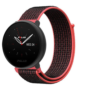 polar-ignite-2-nylon-band-zwart-rood