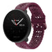 Polar Ignite 3 Patterned Silicone Strap (Burgundy)