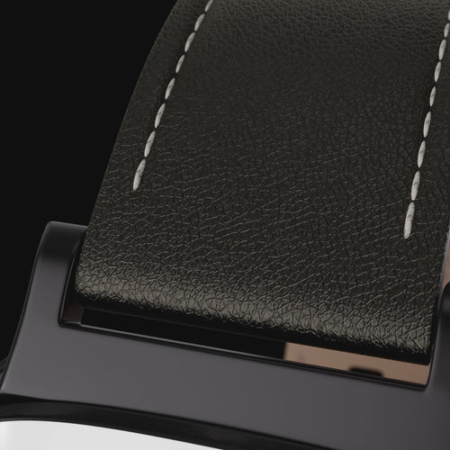 Bracelet cuir avec boucle Samsung Galaxy Watch Ultra (noir)