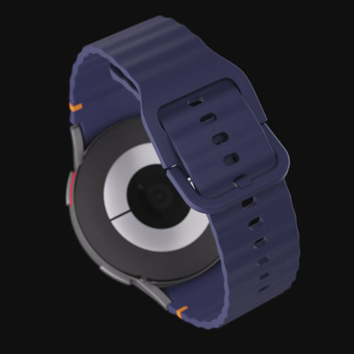 Bracelet silicone Wave Samsung Galaxy Watch 8 Classic (bleu foncé)