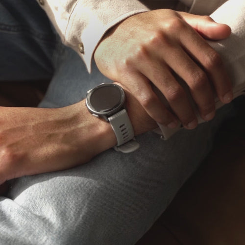 Garmin Forerunner 245 Silicone Strap (Light Grey)