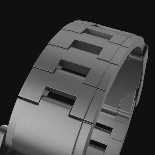 Bandz Garmin Fenix 9 - 47mm Titanium Link Strap (Grey)
