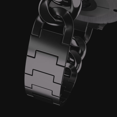 Bracelet chaîne acier Samsung Galaxy Watch 4 - 44mm (noir)