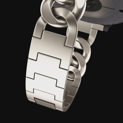 Bracelet chaîne acier Samsung Galaxy Watch 4 - 44mm (lumière stellaire)