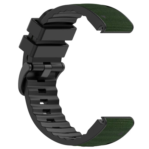 Bracelet hybride nylon Garmin Quatix 8 Pro - 47mm (vert militaire)