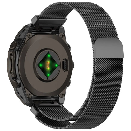 Garmin Fenix E Premium Milanese Strap (Dark Grey)