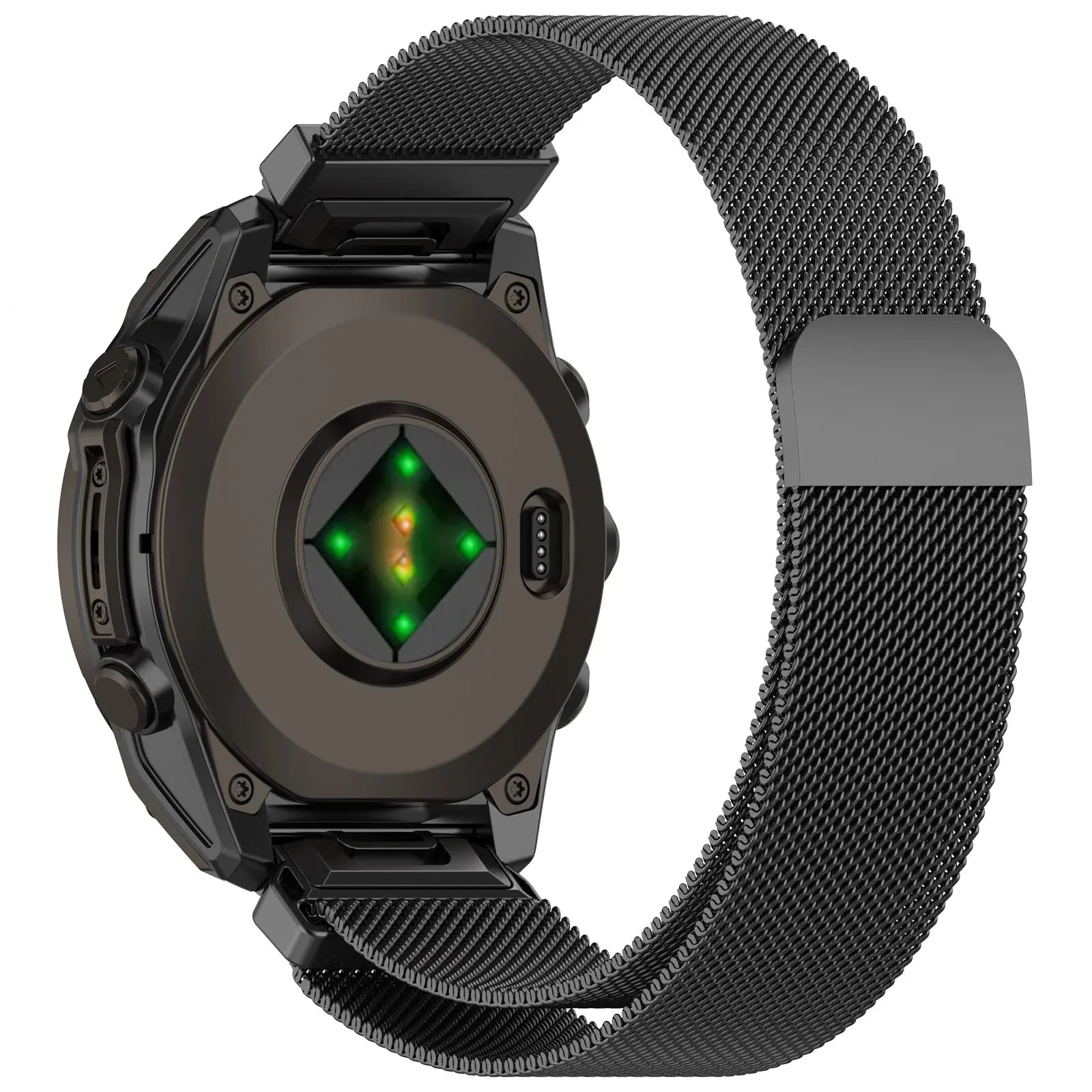 Garmin Fenix E Premium Milanese Strap (Dark Grey)