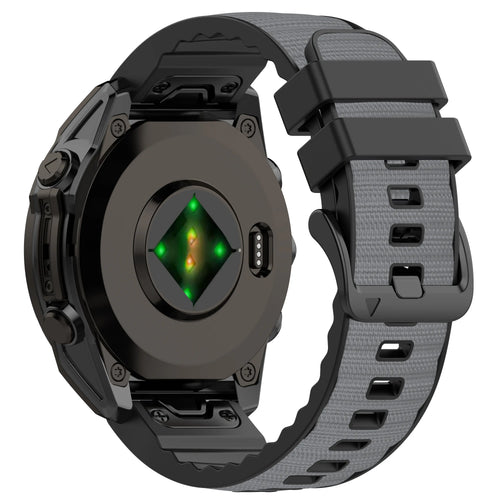 Bracelet hybride nylon Garmin Fenix 8 - 51mm (gris clair)