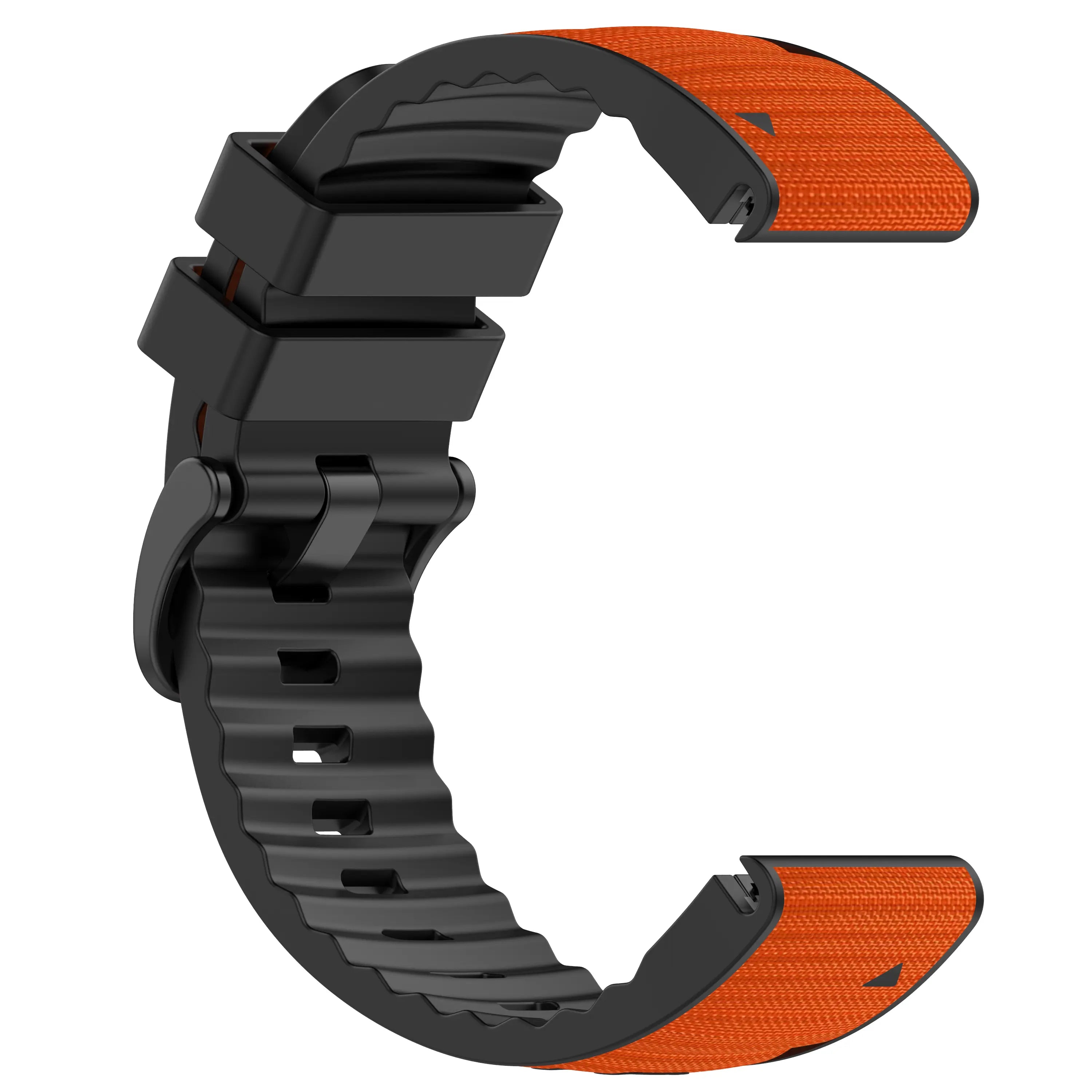 Bracelet hybride nylon Garmin Fenix 8 Pro - 47mm (orange)
