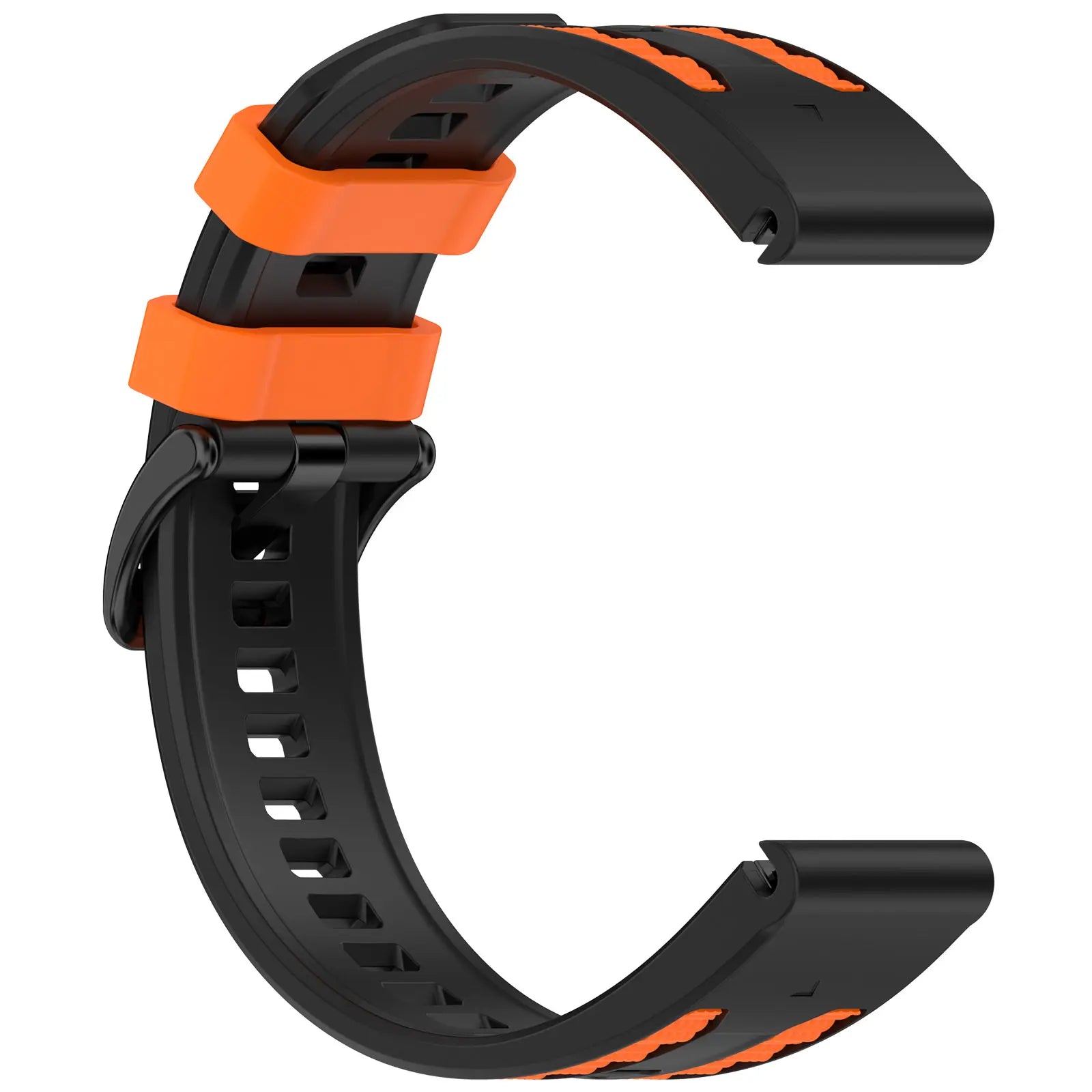 Garmin Fenix 8 Pro - 51mm Sport Grain Strap (Black/Orange)