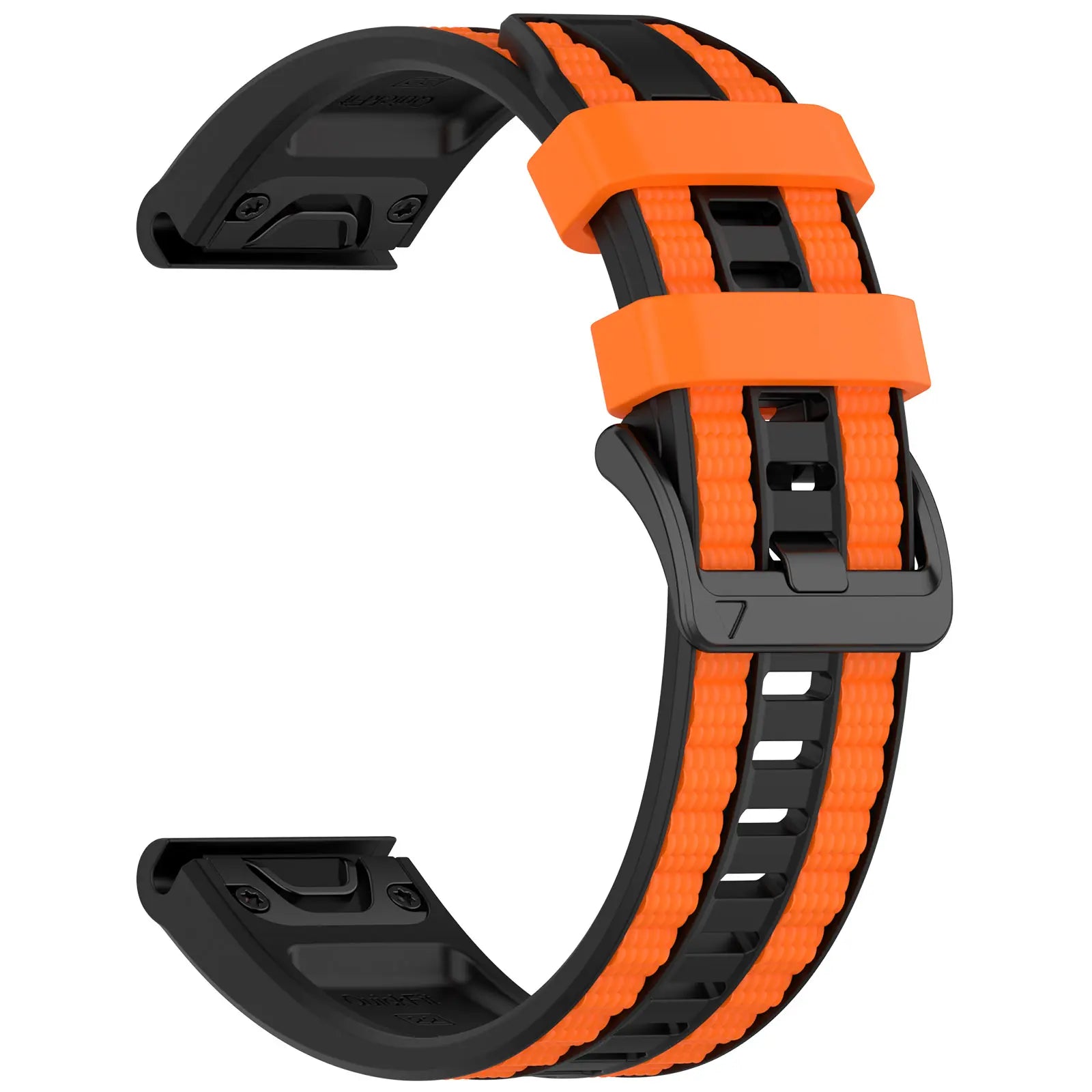 Garmin Fenix 8 Pro - 51mm Sport Grain Strap (Black/Orange)