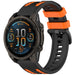 Garmin Fenix 8 Pro - 51mm Sport Grain Strap (Black/Orange)
