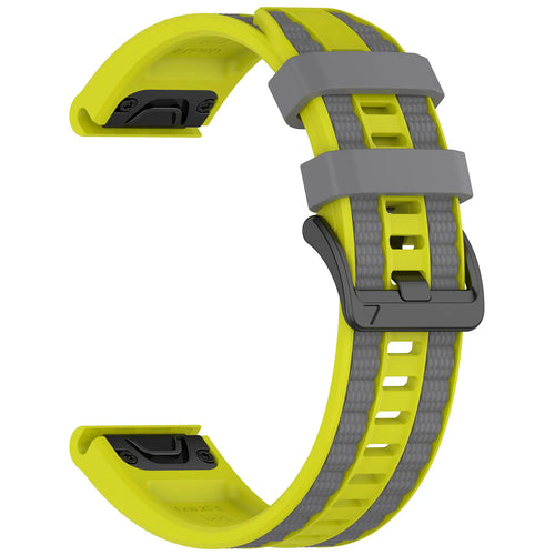 Garmin Approach S70 - 47mm Sport Grain Strap (Lime/Dark Grey)