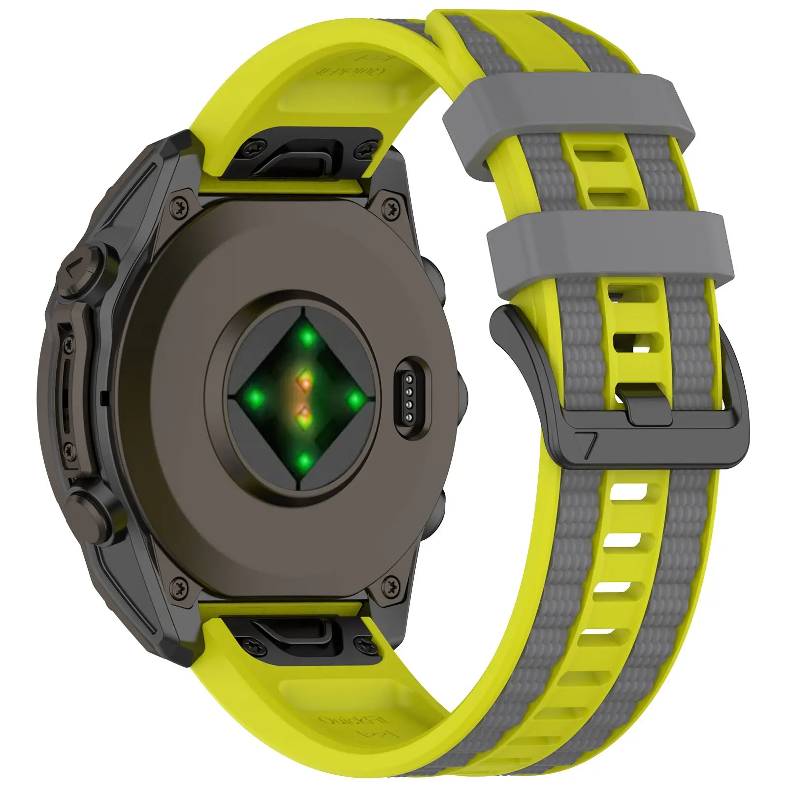 Garmin Approach S70 - 47mm Sport Grain Strap (Lime/Dark Grey)