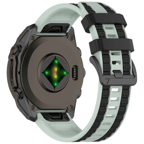 Garmin Quatix 8 - 51mm Sport Grain Strap (Mint/Black)