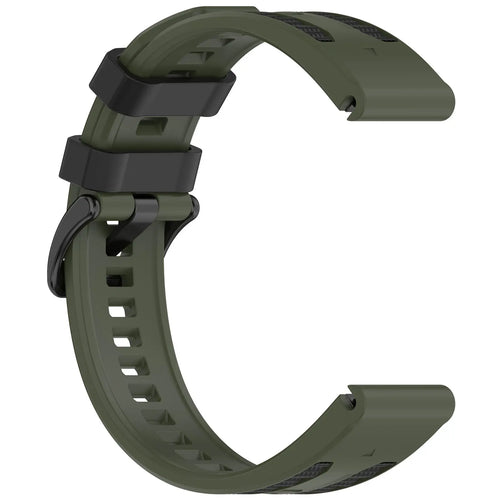 Garmin Fenix 5/6 Sport Grain Strap (Army Green/Black)